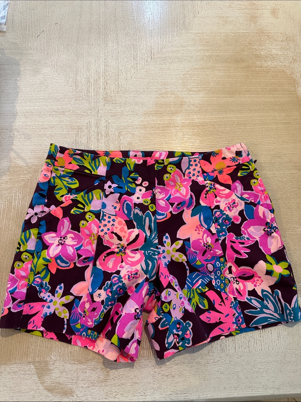 Lilly Pulitzer Pink Multicolor Floral Bermuda Shorts